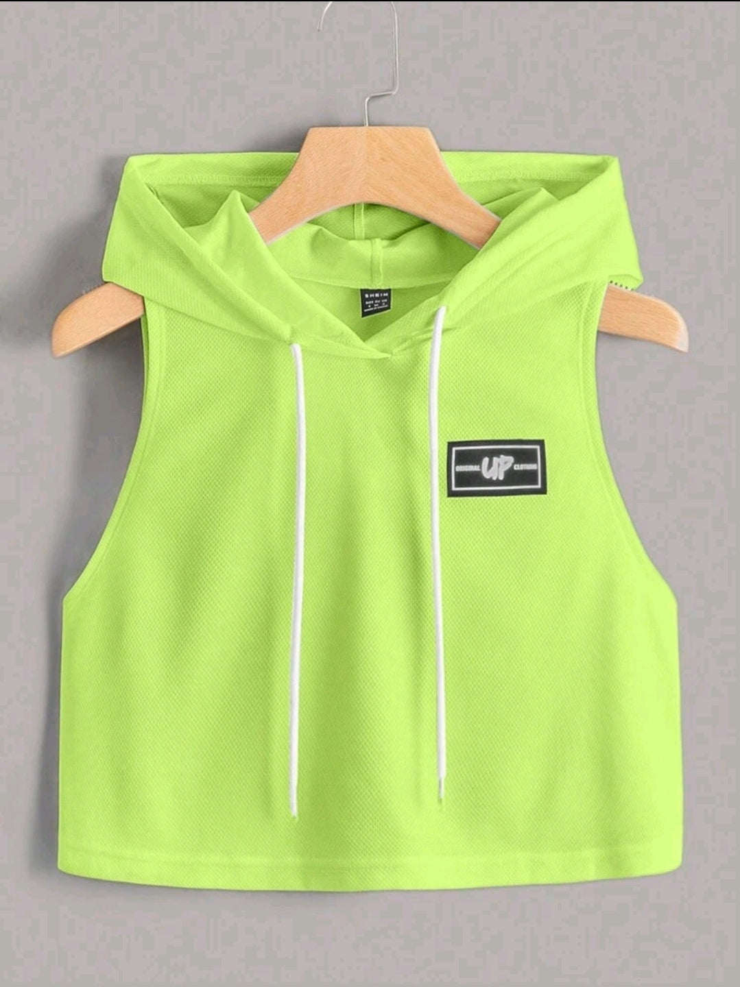 EZwear Débardeur À Capuche Pour Femmes Avec Détails Patchés, Adapté Aux Sports D'été