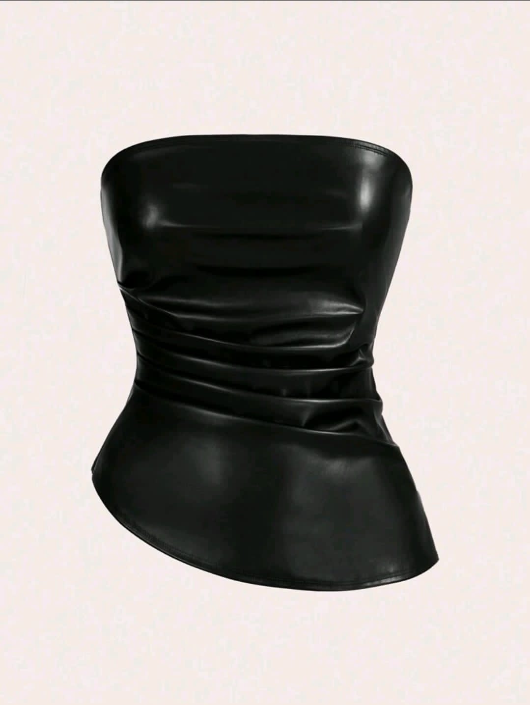 Siren Gaze Top de femme à la mode, plissé avec un ourlet asymétrique, convient pour sortir et les tops de fête