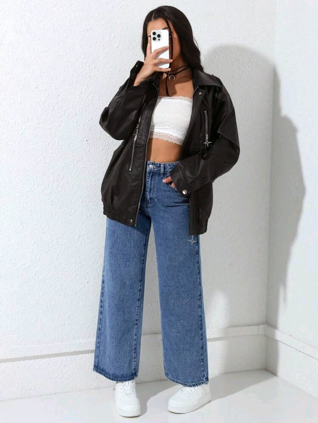 PETITE Jeans droits décontractés et déchirés pour femmes