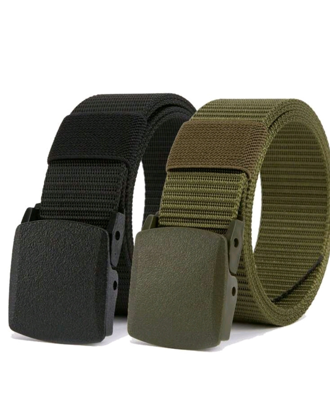 1pc Ceinture en nylon pour homme avec boucle en plastique
