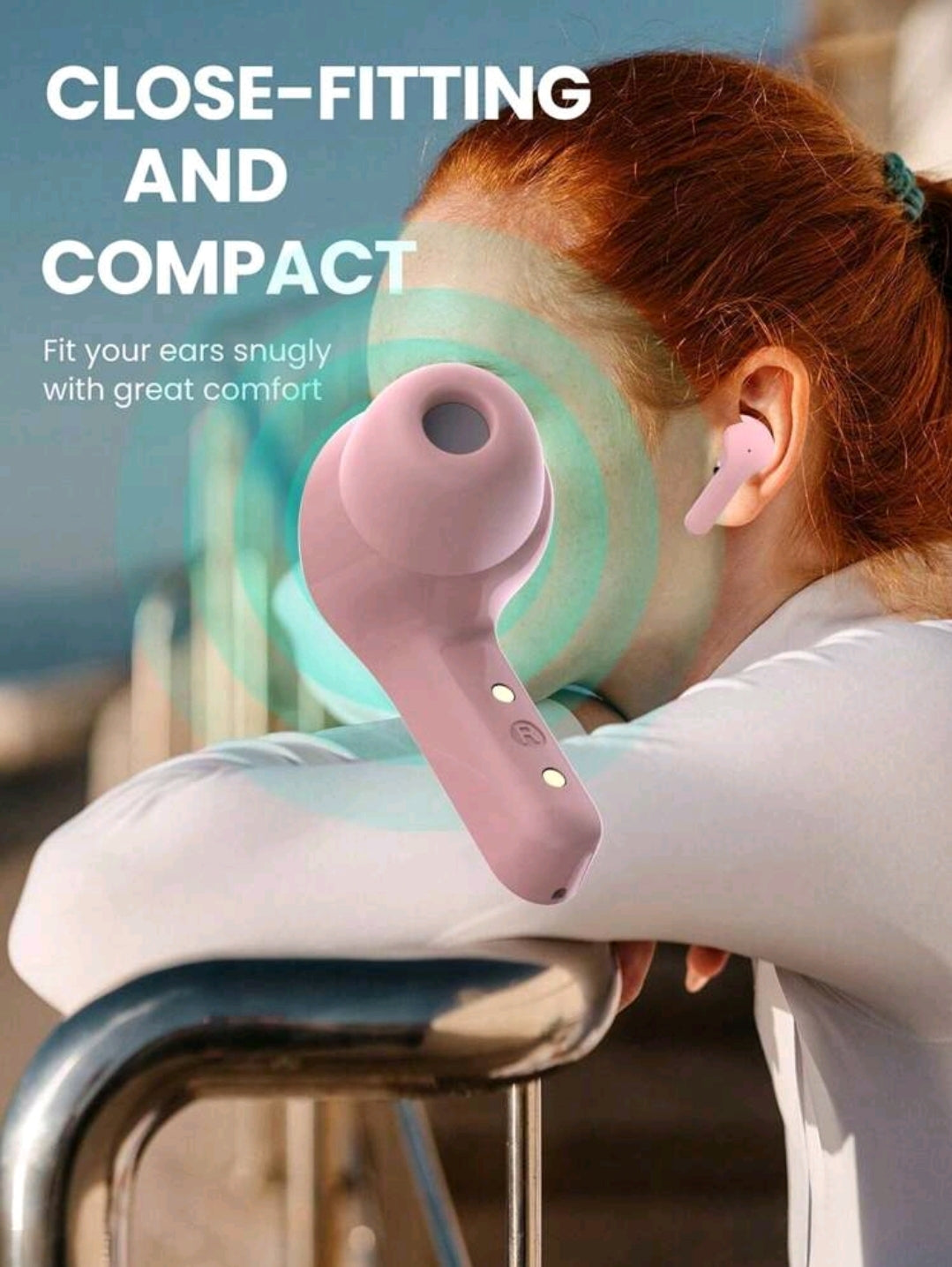 Casques de jeu de sport sans fil Tws Earbuds réduction de bruit Écouteurs micro-casques avec affichage LED Écouteurs transparents HiFi Sport sans fil TWS Écouteurs annulation de bruit universelle pour tous les téléphones portables Écouteurs sans fil HiFi