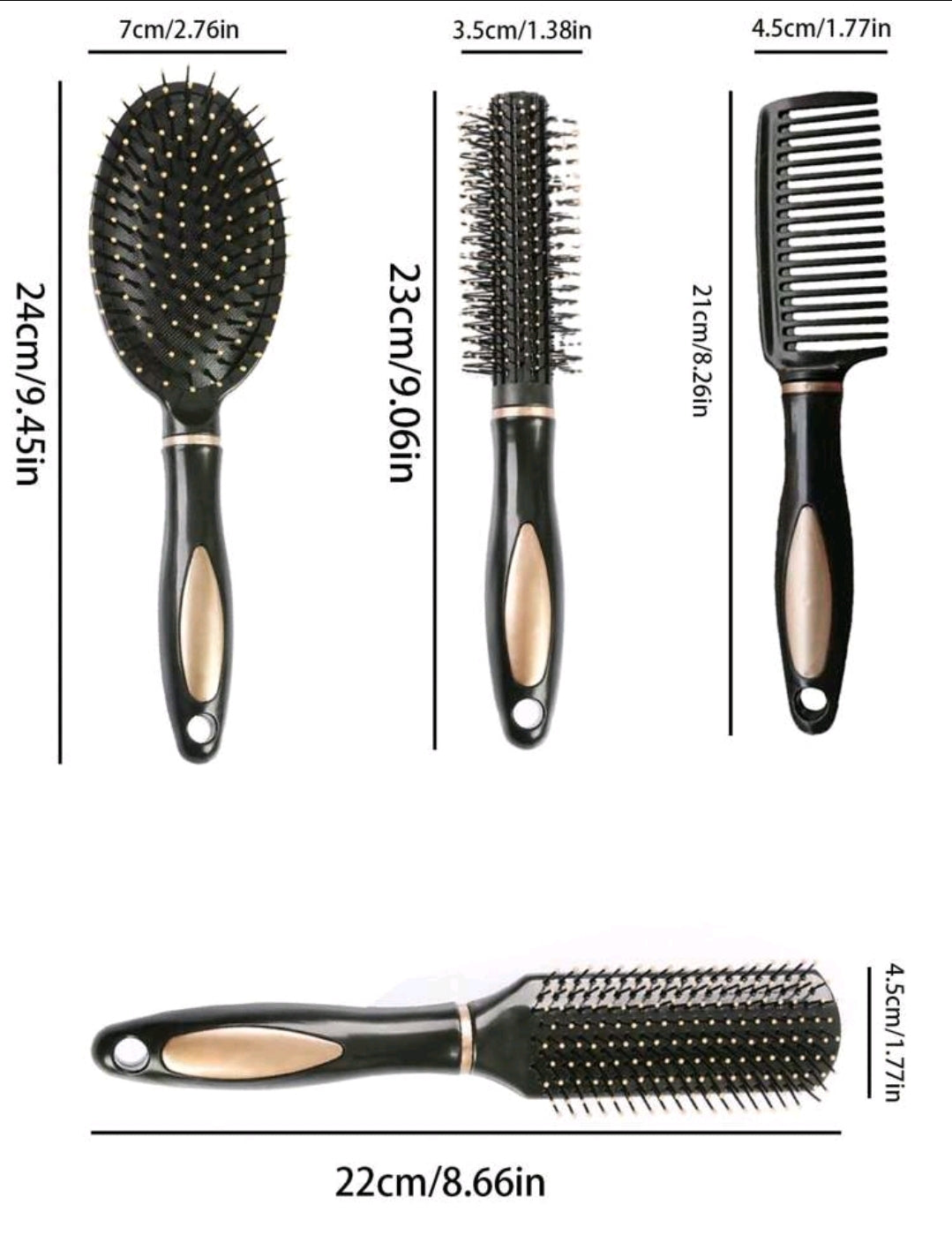 Peigne plastique, brosse à cheveux, peigne de coiffure, brosse démêlant