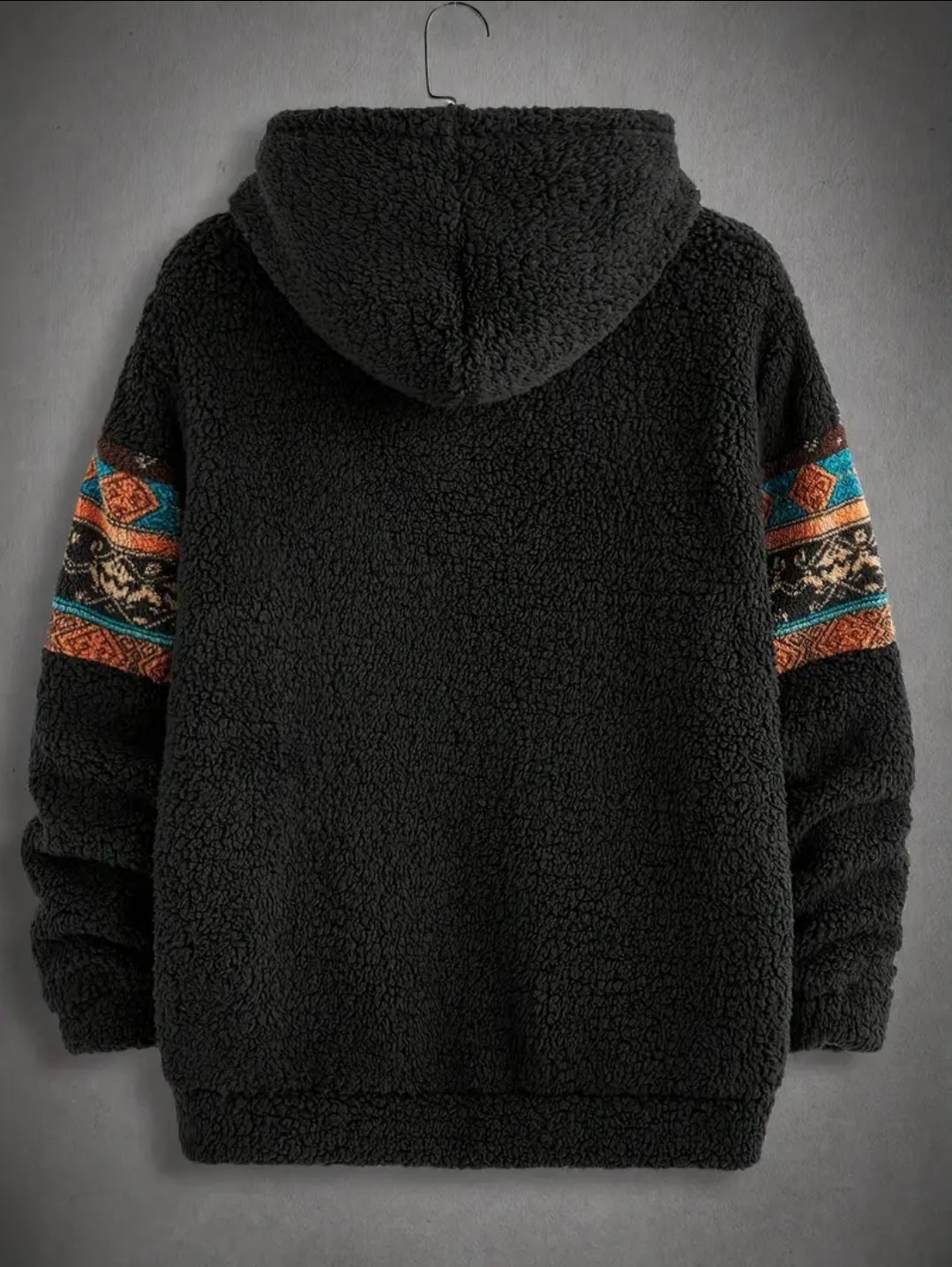 Sweat à capuche en peluche de style national décontracté et à la mode pour hommes, style simple