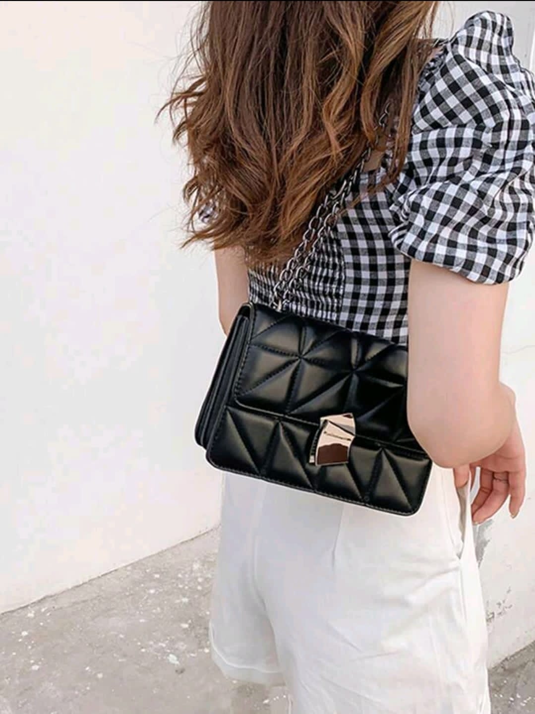 Dedoo Élégant sac à bandoulière pour femme avec chaîne, sac à bandoulière en PU matelassé