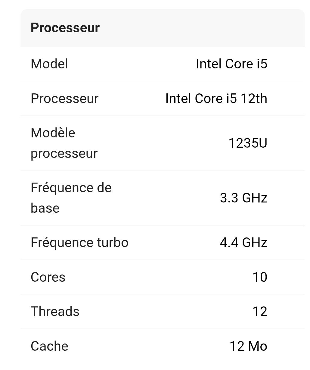 PC portables/ HP /| Laptop 15s-fq5016nb Natural Silve