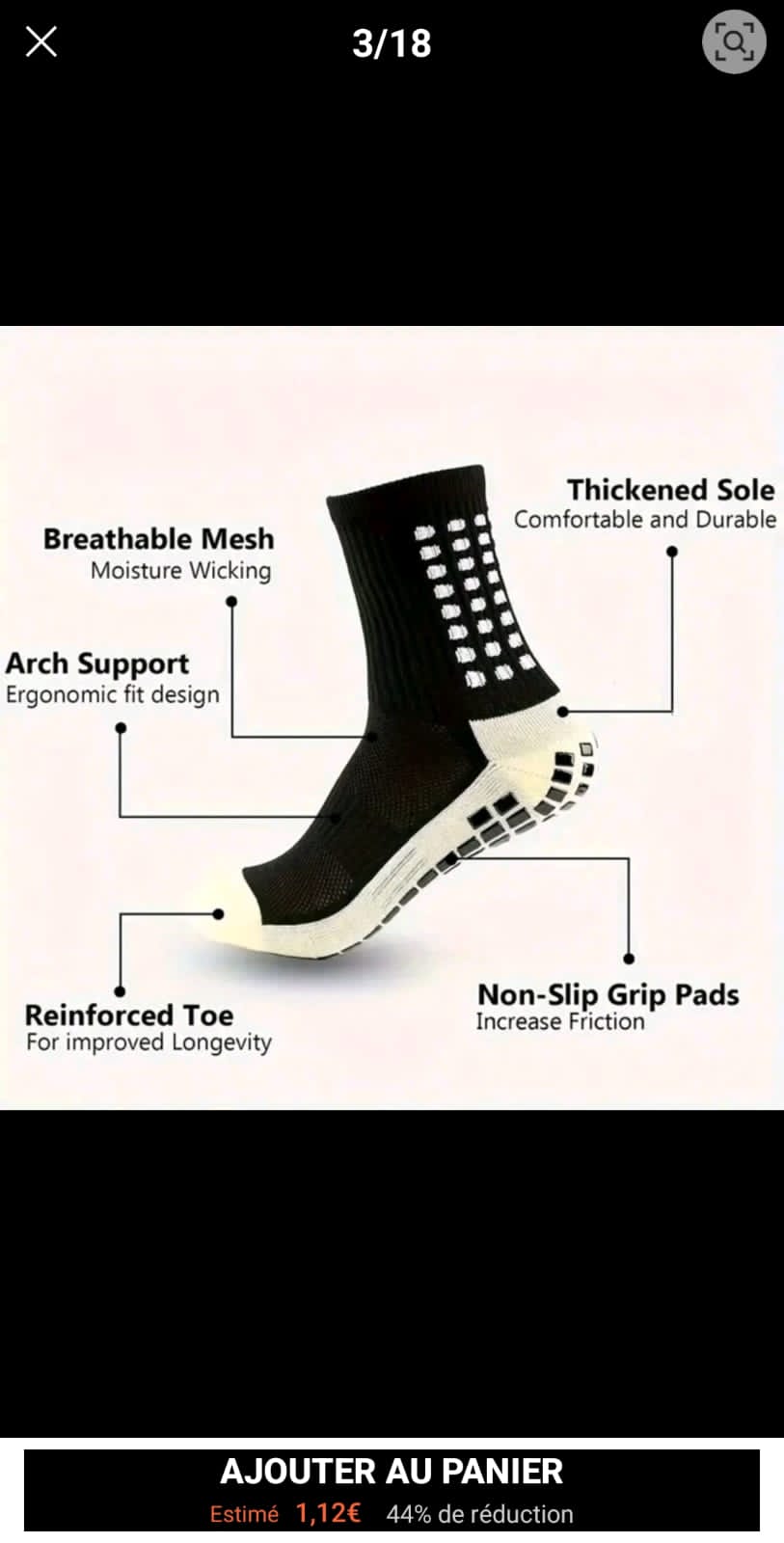 5 pièces/set Sac de football, chaussettes de football pour adolescents et hommes