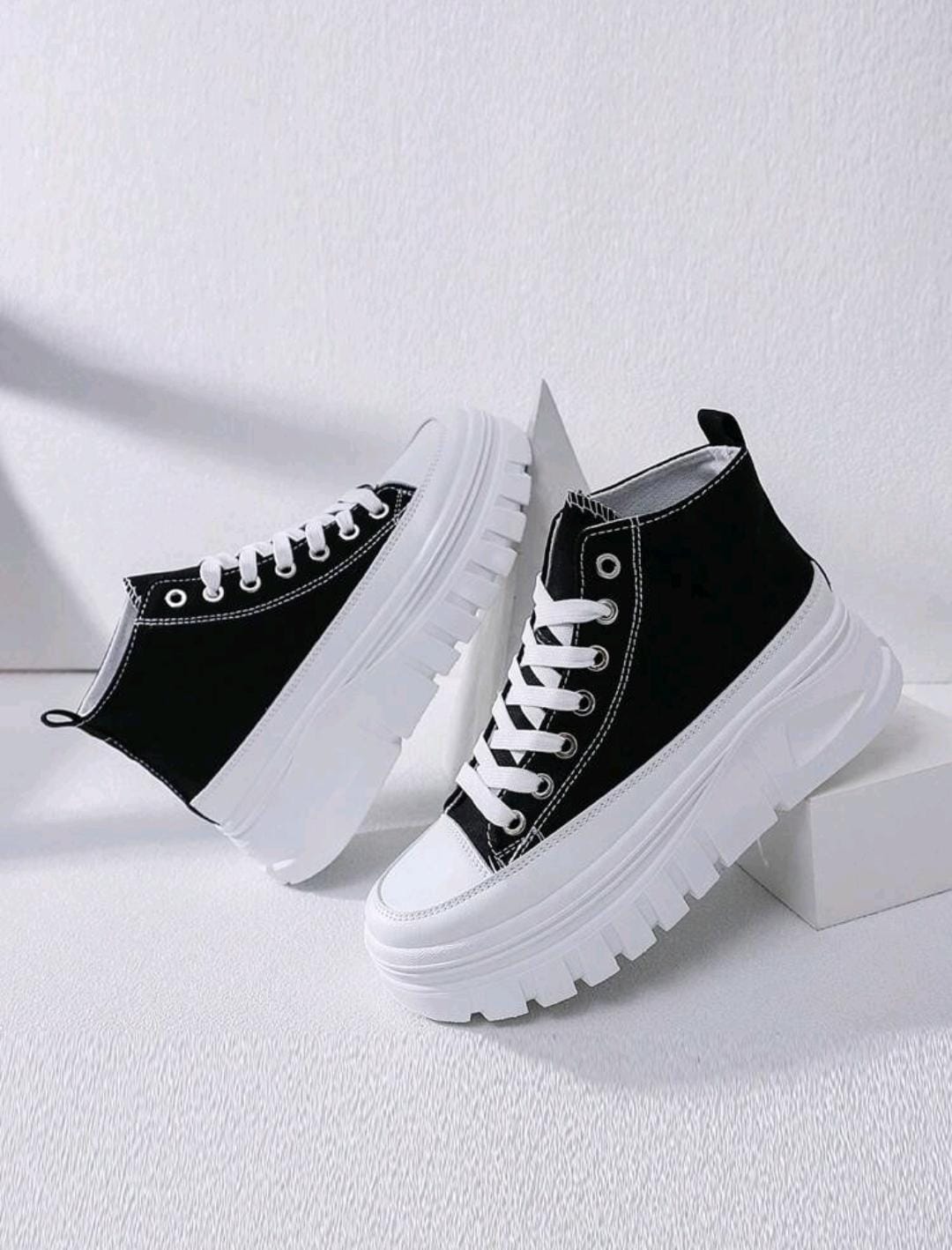 Chaussures décontractées à plateforme haute pour femmes