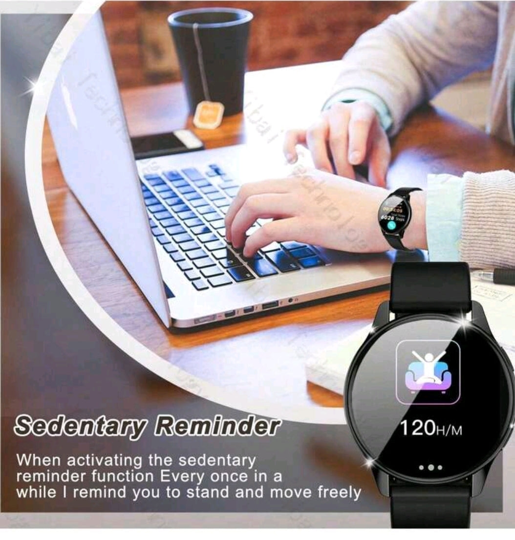 1 pièce Bracelet montre intelligente confortable en silicone avec appel sans fil, alerte de messages