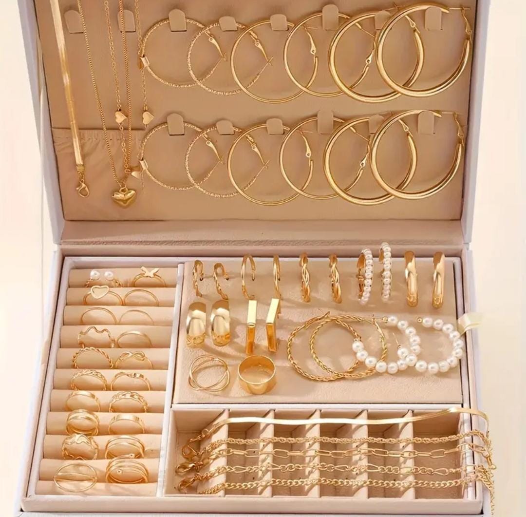 Ensemble de bijoux vintage bohème 54 pièces