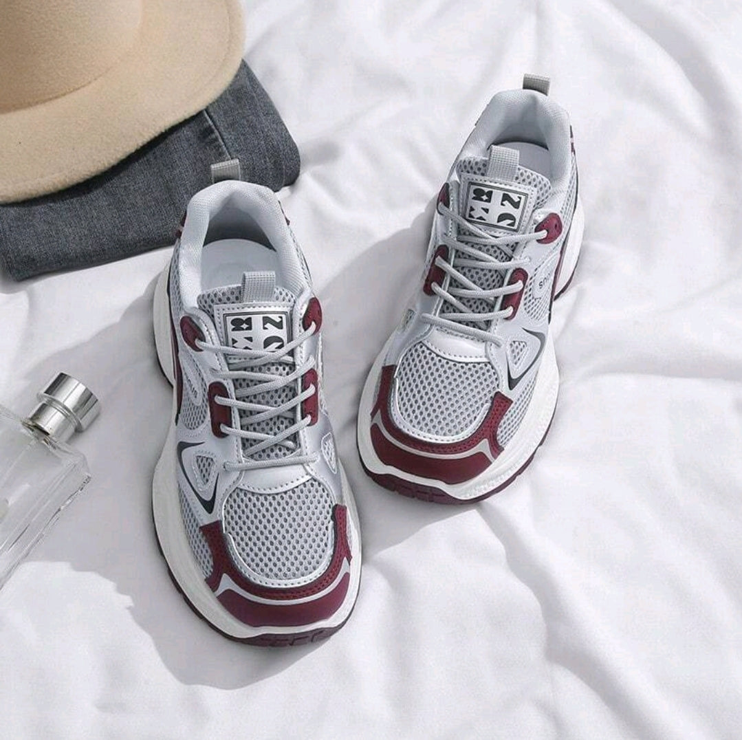 Chaussures de sport à semelle épaisse et plateforme pour femmes