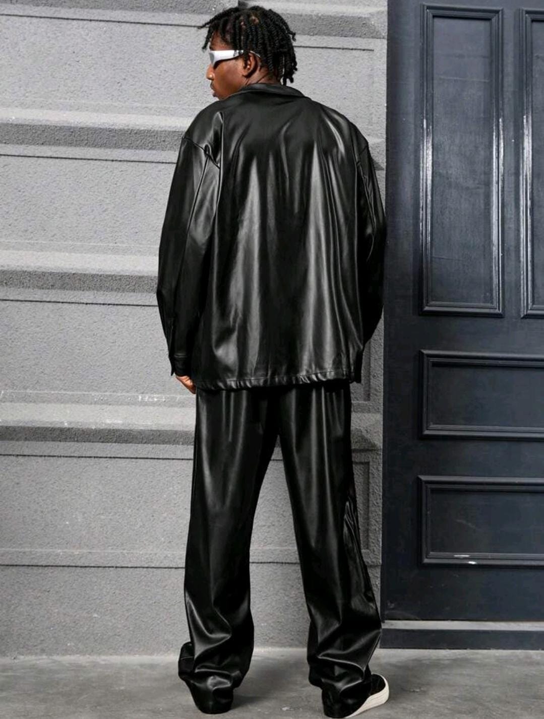 Manfinity Streetrush 2 pièces , chemise à manches longues et pantalon de couleur unie