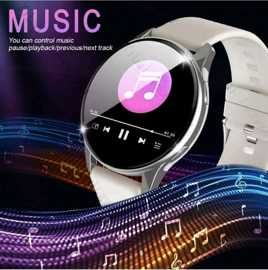 1 pièce Bracelet montre intelligente confortable en silicone avec appel sans fil, alerte de messages