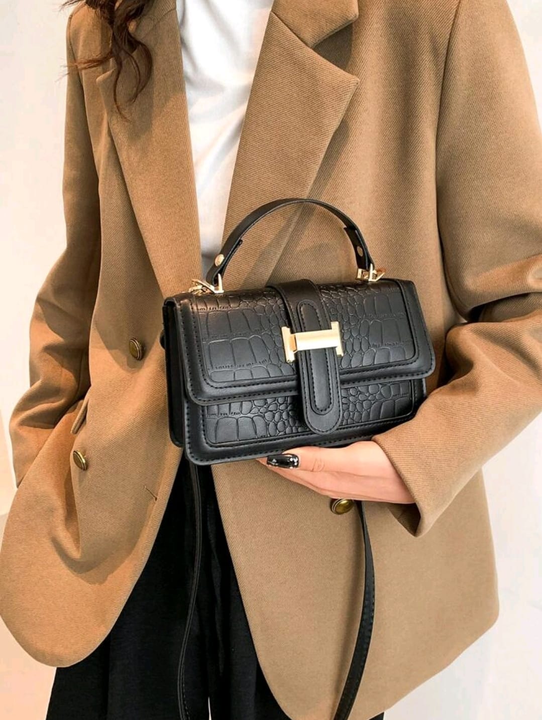 Nouveau petit sac à main de mode pour femmes, texture de pierre