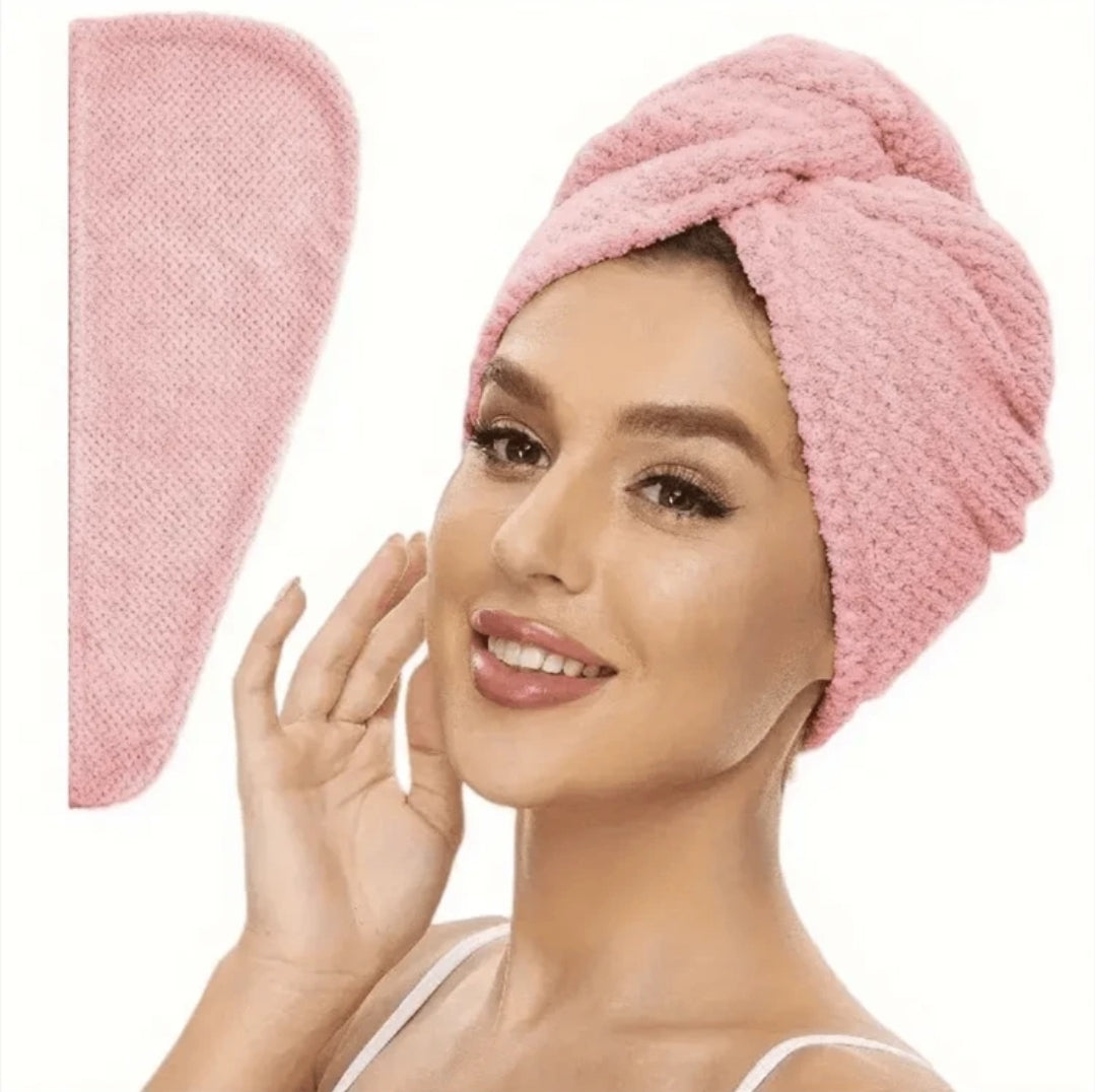 Serviette de cheveux en microfibre ultra-douce - Séchage rapide, enveloppement super absorbant pour femmes et filles
