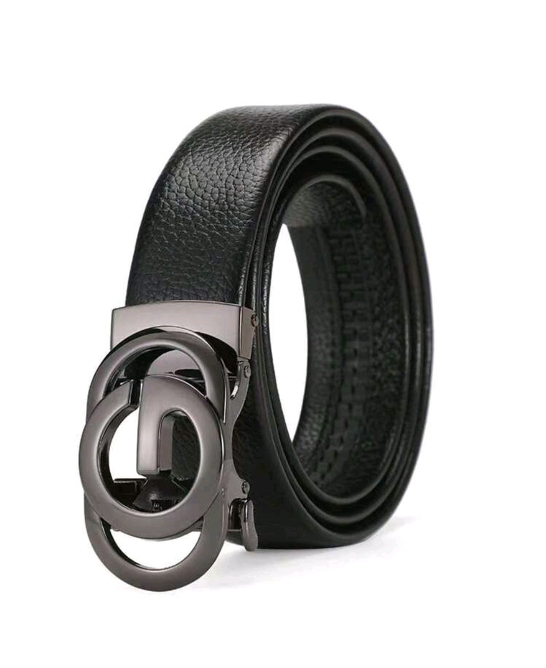Ceinture pour hommes avec boucle automatique, ceinture avec motif lettre, ceinture mode