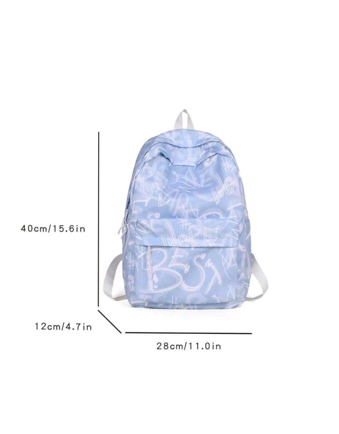1 pièce Sac à dos femme mode tie dye, grande capacité, poches multiples, sac d'école style décontracté, sans accessoire suspendu inclus