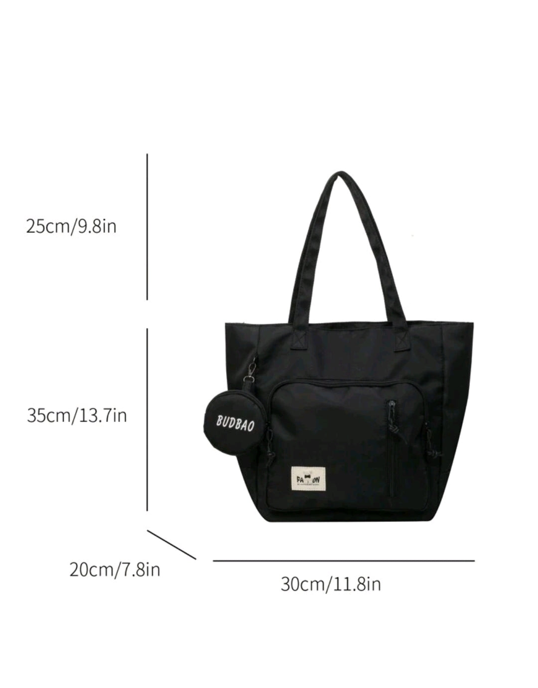 2 pièces/set Grand sac fourre-tout à la mode pour femmes, décontracté et polyvalent, convenant à un usage quotidien, aux études