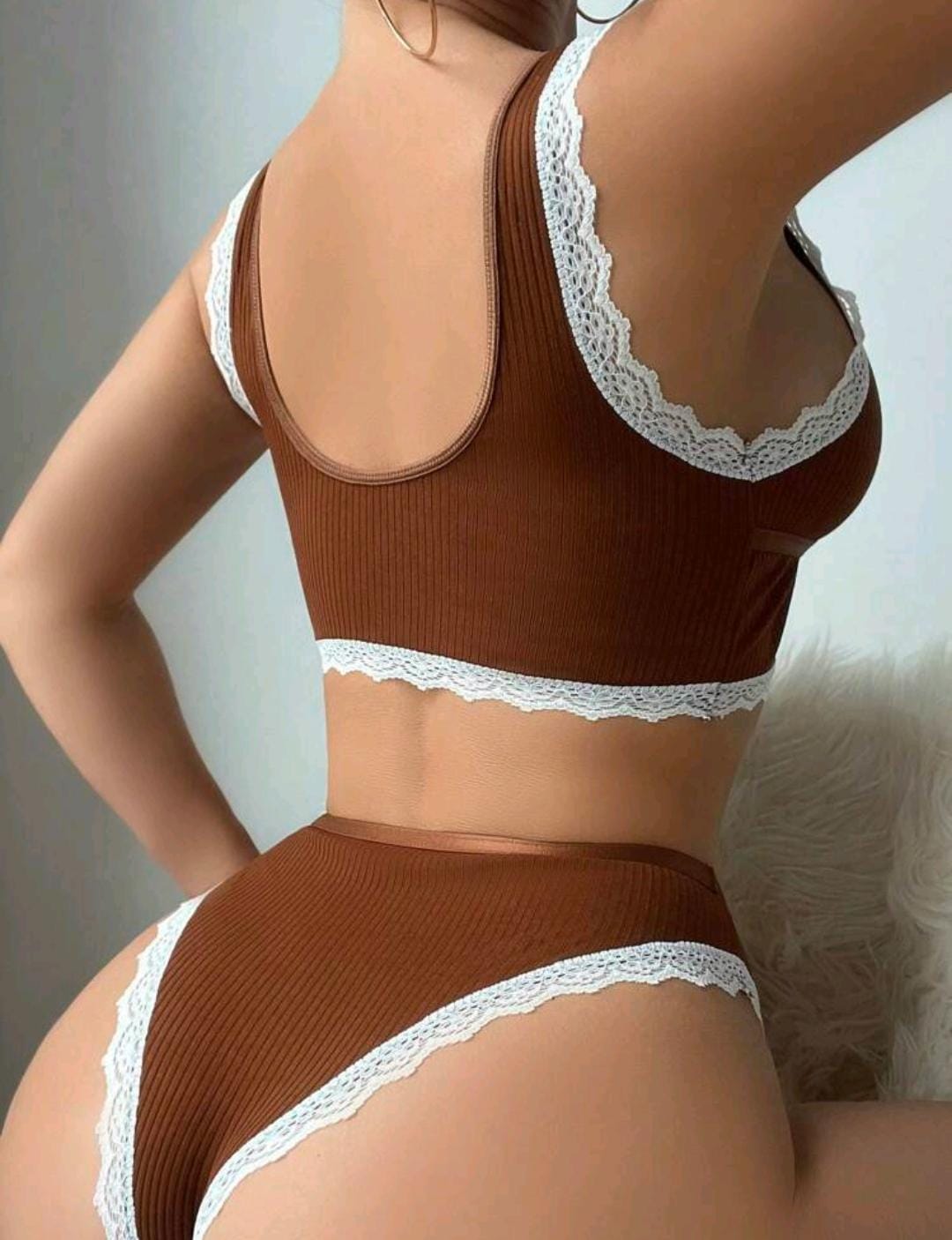 Ensemble De Soutien-gorge Et De Culotte En Dentelle Pour Dames, Ensemble De Lingerie 2 Pièces