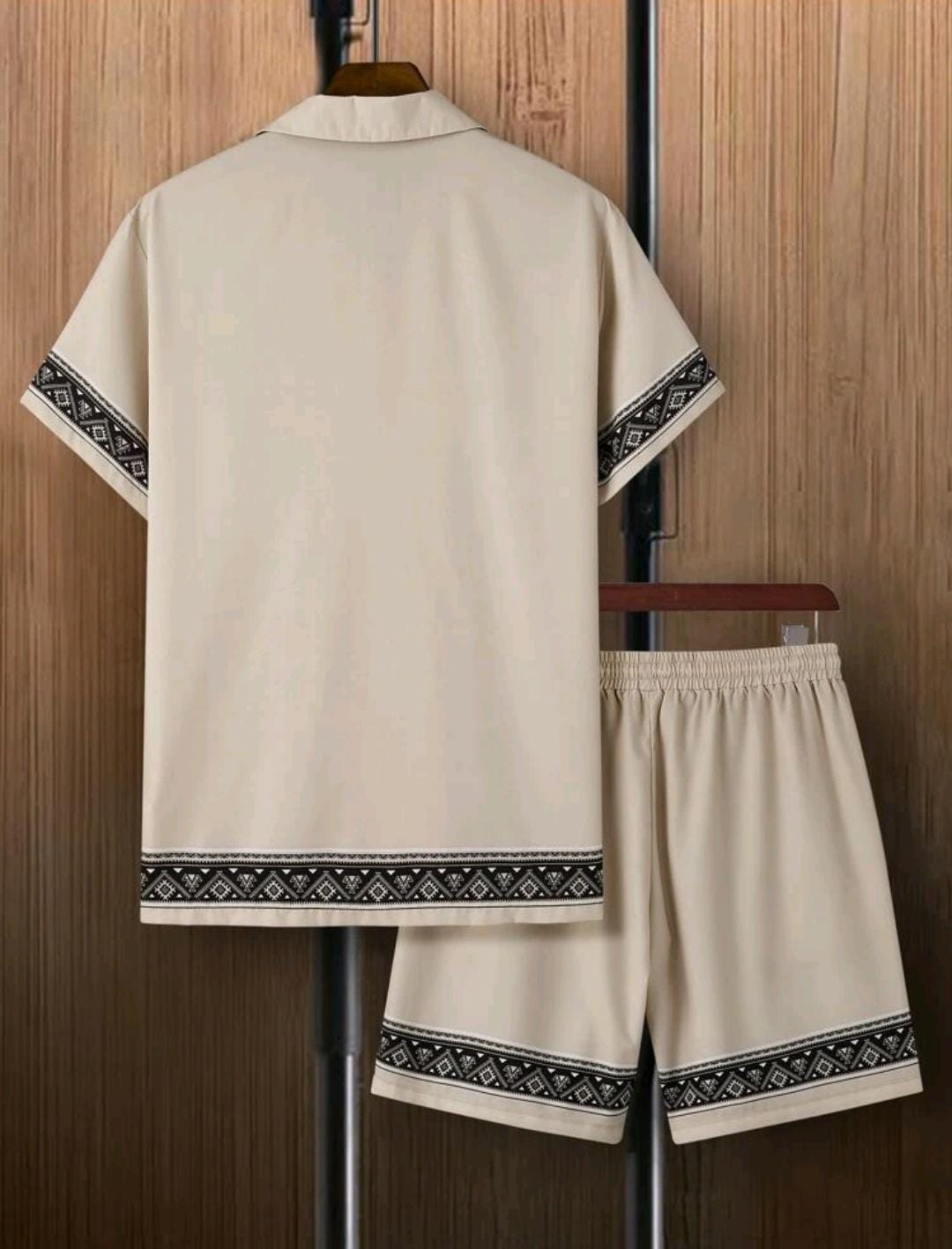 Manfinity RSRT Homme à imprimé géométrique Chemise & à cordon Short (sans t-shirt)