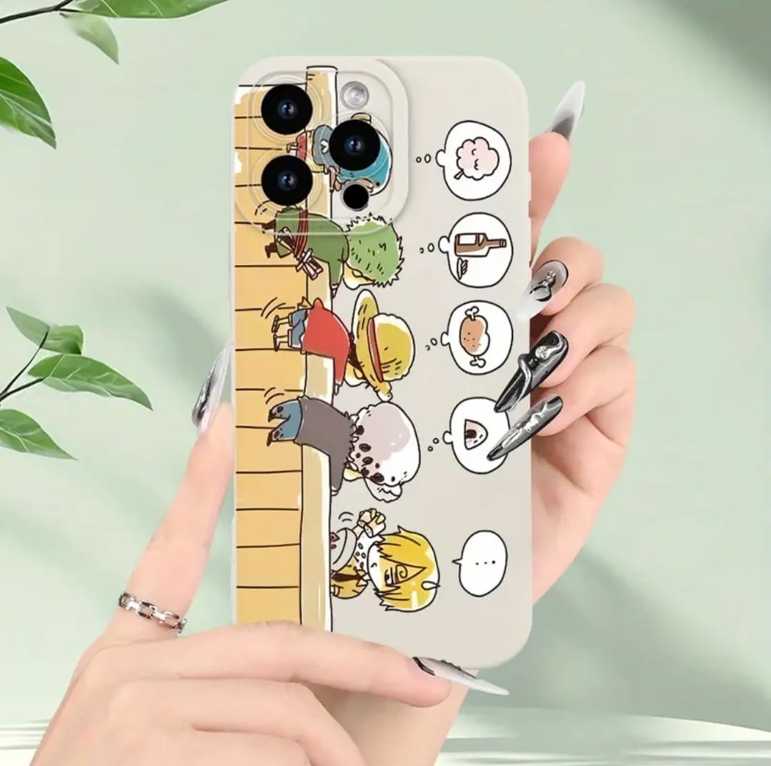 Style de dessin animé minimaliste imprimé à la main Étui de téléphone blanc pour Iphone 16E/15/14/13/12/11/8/7 Pro Max Plus Mini XS, un étui de protection en silicone ultra-fin TPU élégant et beau, parfait en tant que cadeau de vacances ou d'anniversaire