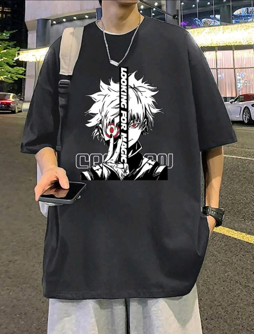 Manfinity Dauomo T-shirt À Col Rond Imprimé Avec Personnage De Dessin Animé Pour Hommes