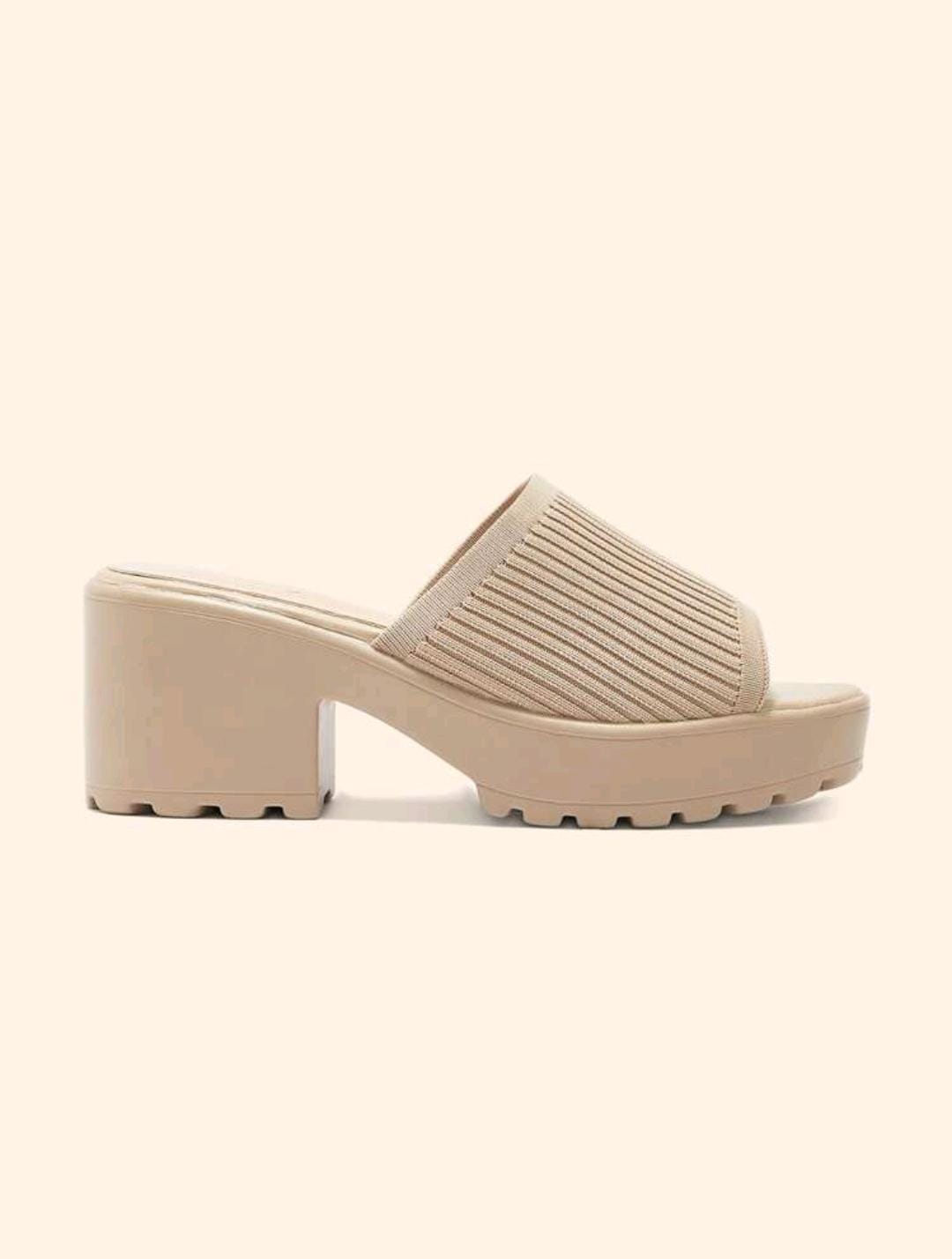 CUCCOO BASICS Mules à talons hauts en tissu rouge vin pour femmes