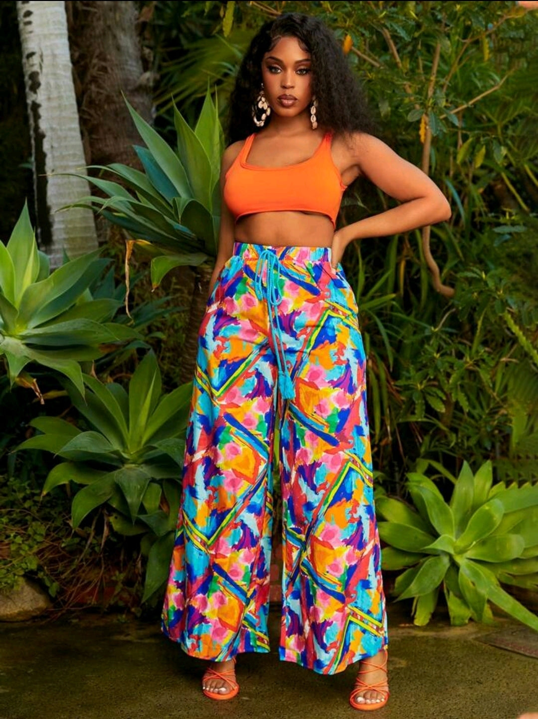 Slaydiva Pantalon Large De Loisir Pour Femme De Résidence De Festival De Musique