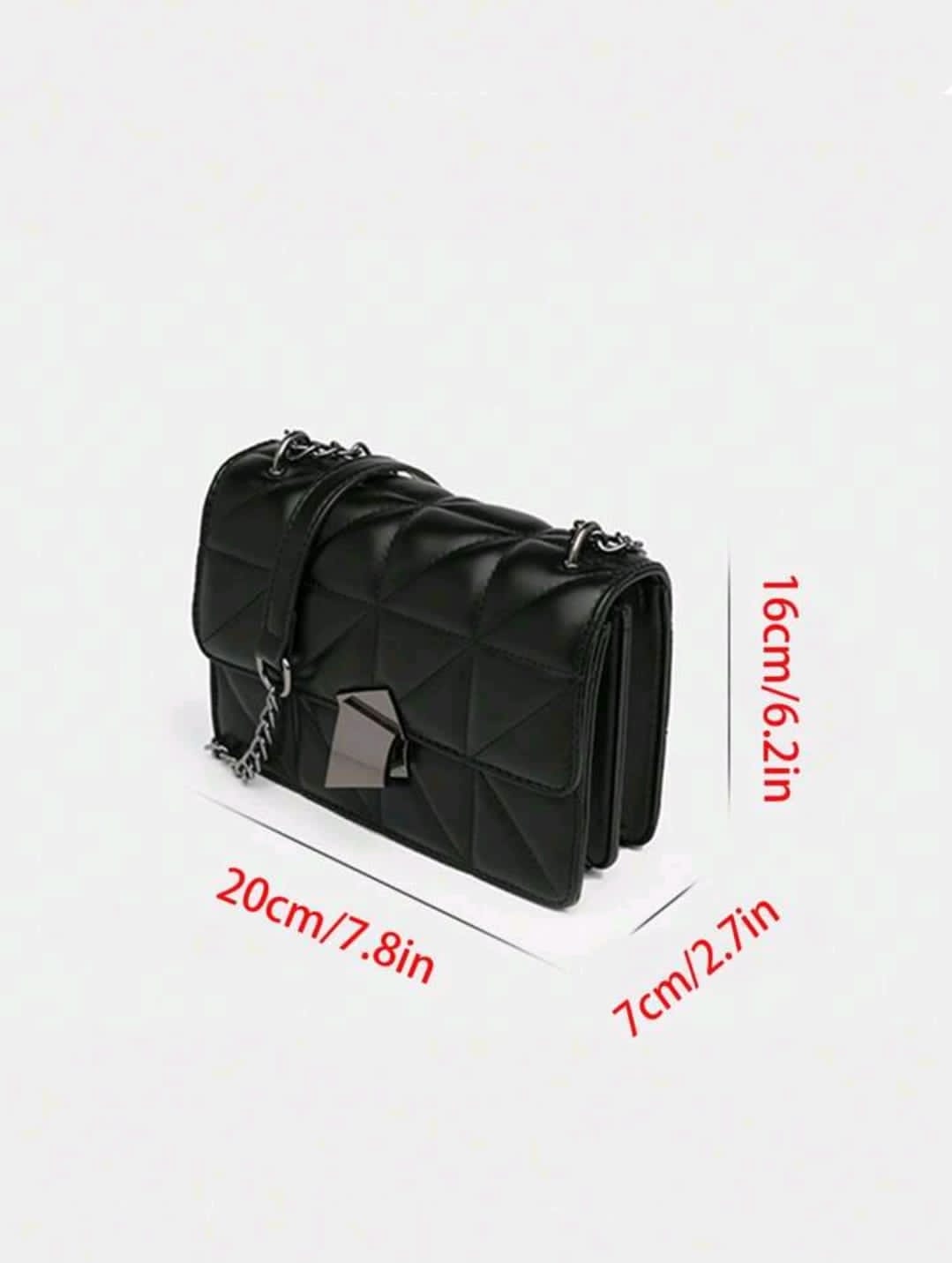 Dedoo Élégant sac à bandoulière pour femme avec chaîne, sac à bandoulière en PU matelassé