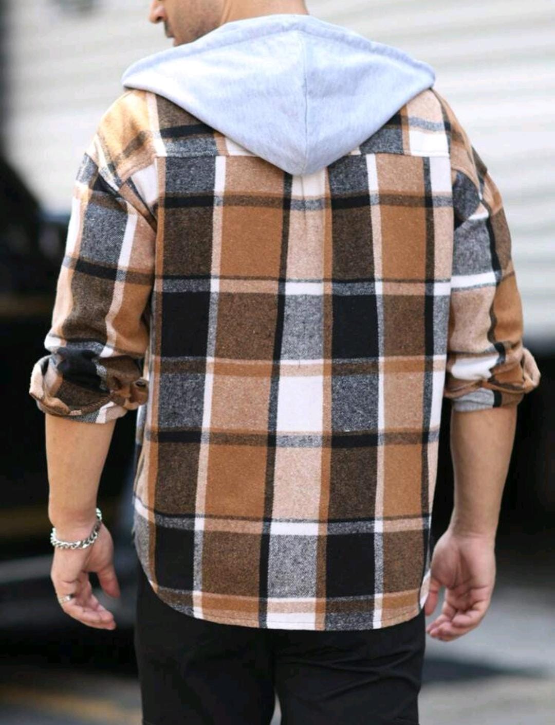 Manfinity Homme Chemise de travail à capuche