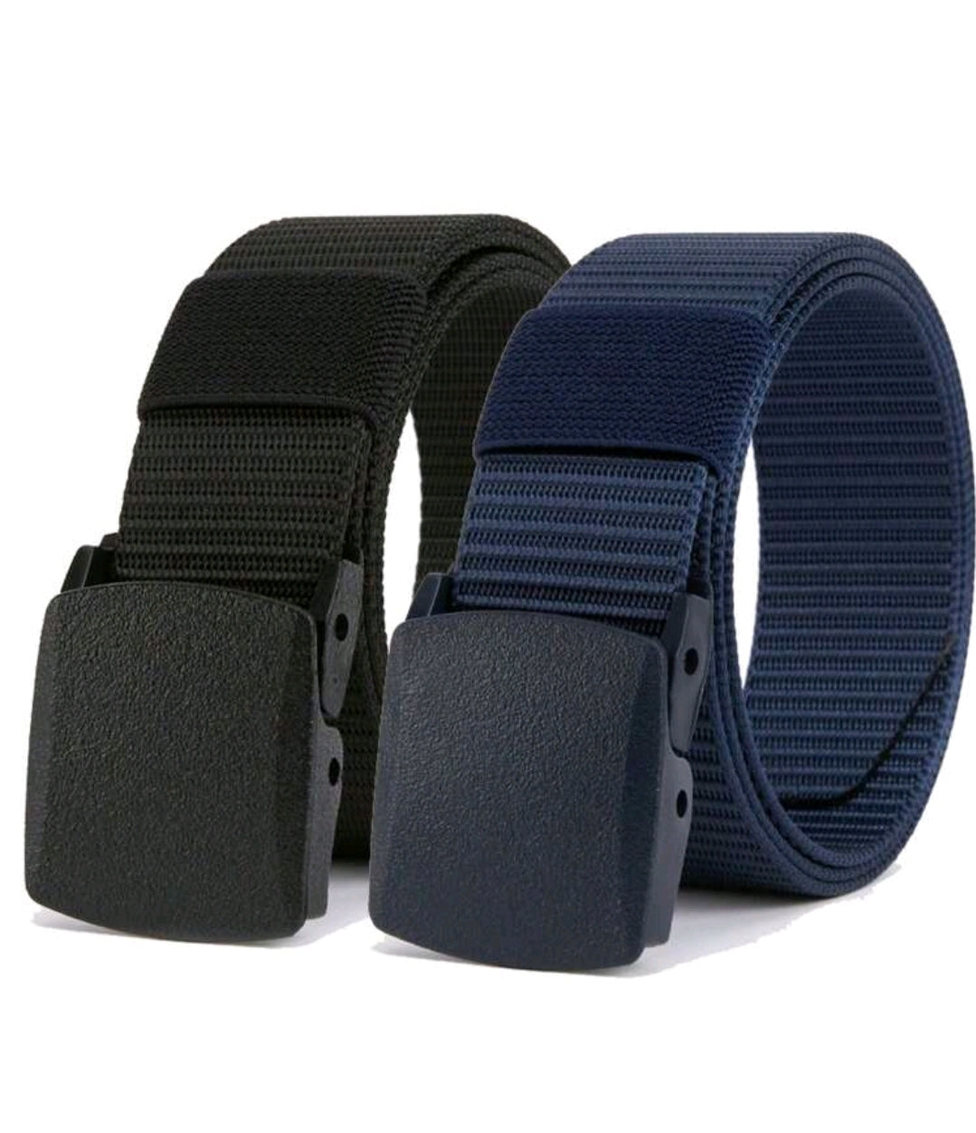 1pc Ceinture en nylon pour homme avec boucle en plastique