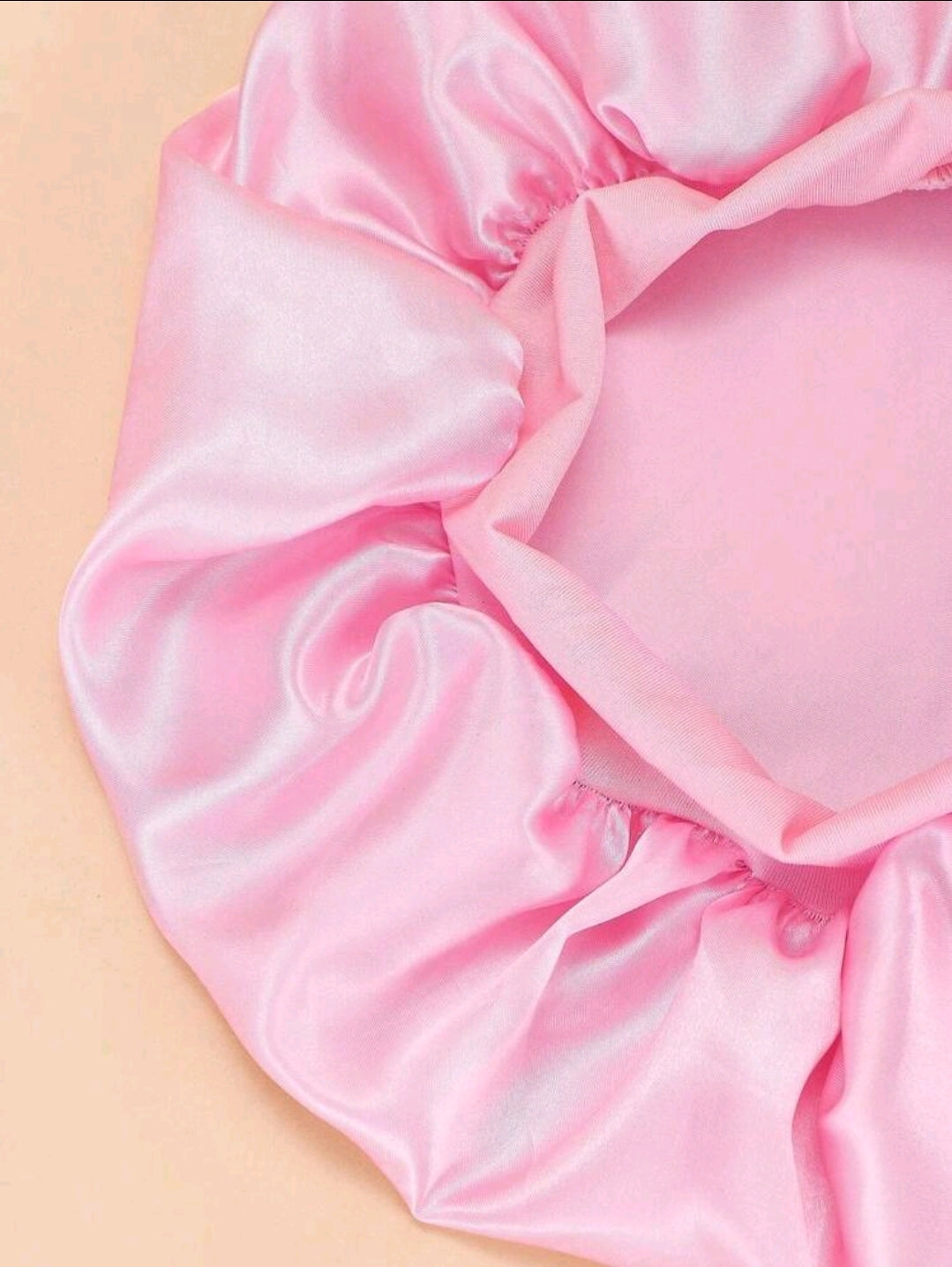 Nouveau bonnet de nuit à large bord en satin unicolore pour femmes