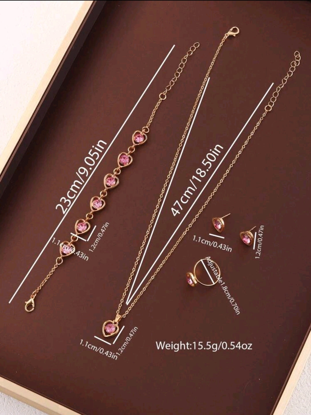 Ensemble de montre en forme d'étoile à quartz et de bracelet, collier, boucles d'oreilles et bague exquis en strass pour filles