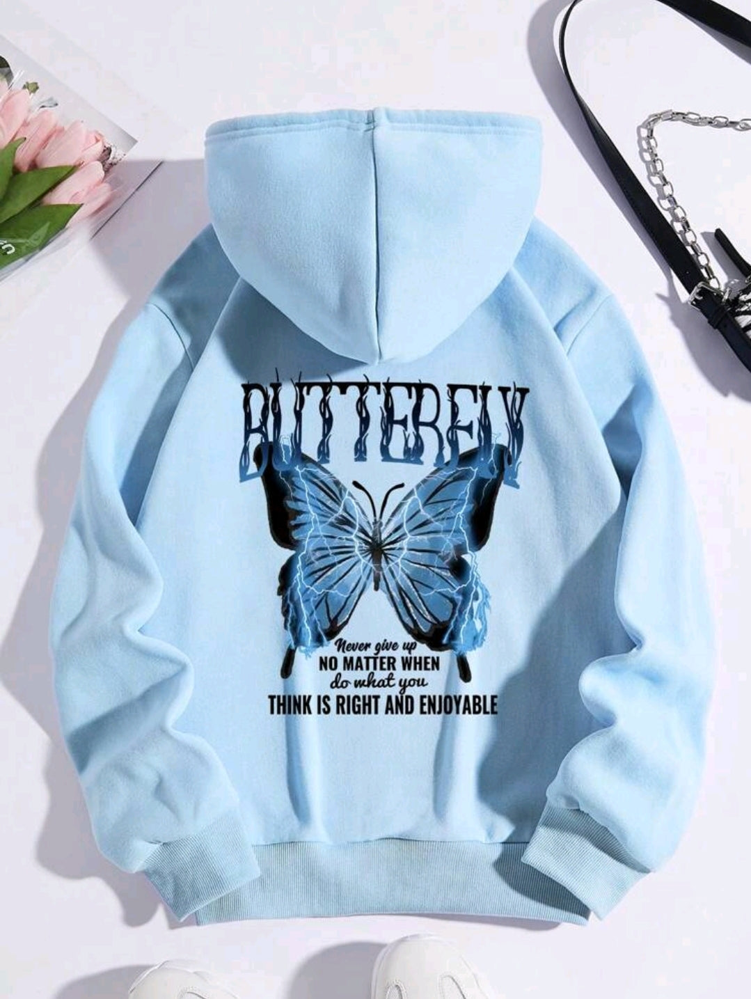 INAWLY sweat-shirt à capuche thermique avec poche kangourou, cordon de serrage
