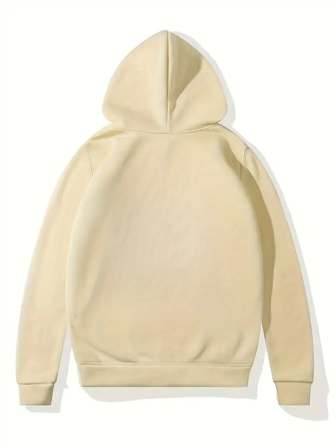 Pull-over Oversize Homme à Imprimé Anime Noir - Sweat à Capuche avec Lettres Audacieuses, Manches Longues