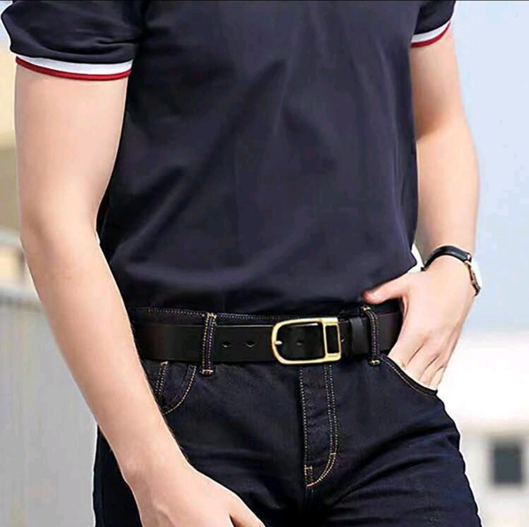 1 pièce Ceinture de haute qualité avec boucle pour hommes