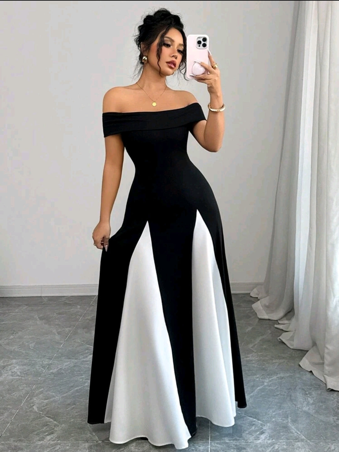 Rafferiza Robe élégante et sexy sans manches en tricot noir, sans bretelles, robe forme trapèze pour femmes