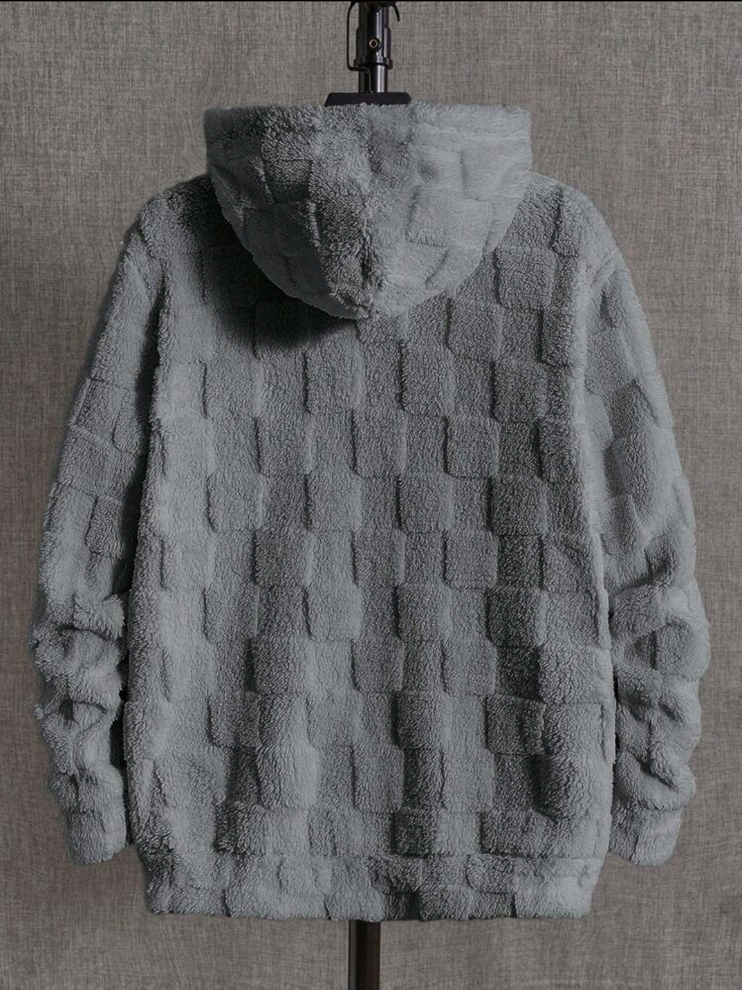 Manfinity ModaGents Sweat À Capuche De Teddy D'homme Brodé De Lettre