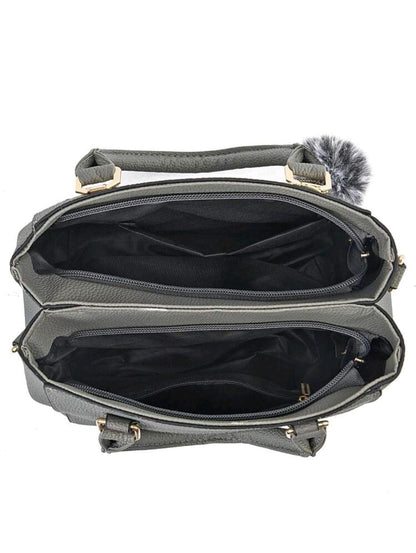 Nouveau sac à main d'épaule avec pendentif de boule de fourrure