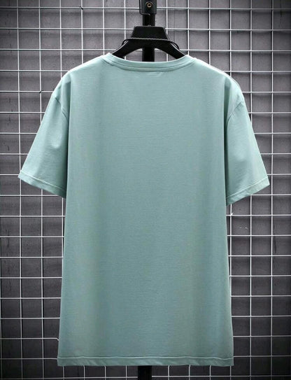 T-shirt À Manches Courtes Contrasté À Motif De Mouette Pour Hommes