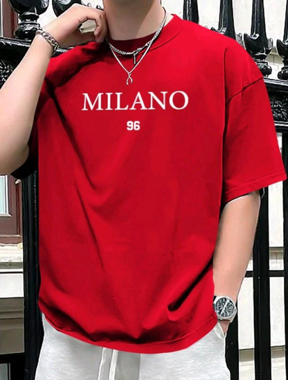 T-shirt À Manches Courtes Contrasté À Motif De Mouette Pour Hommes