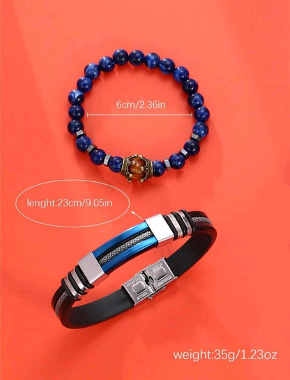 3 pièces/set Montre à quartz de style sport décontracté pour hommes