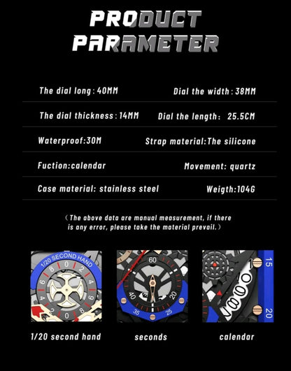 LIGE Montre de luxe pour homme de marque LIGE