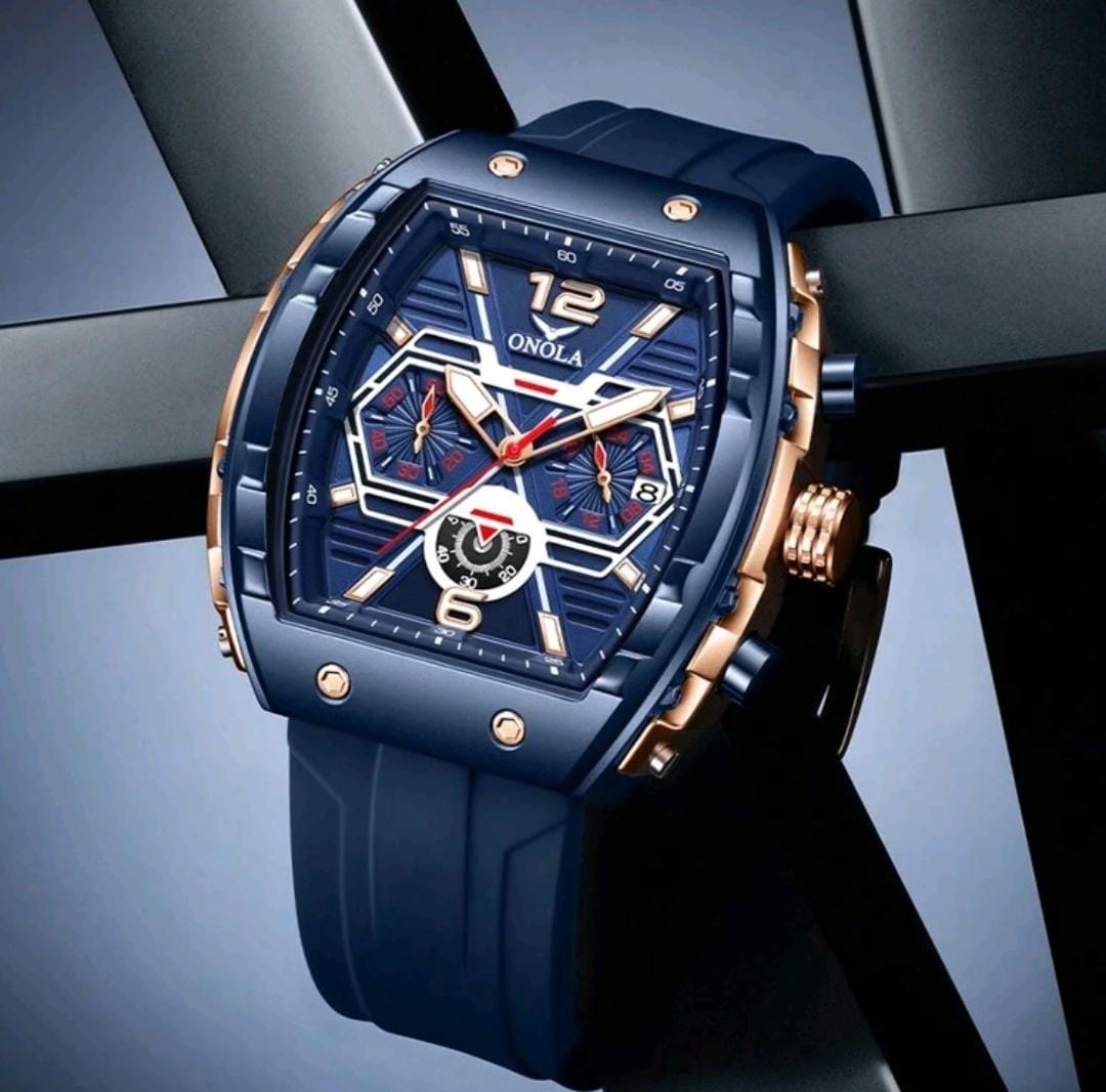 Montre de sport pour hommes, bracelet en silicone étanche