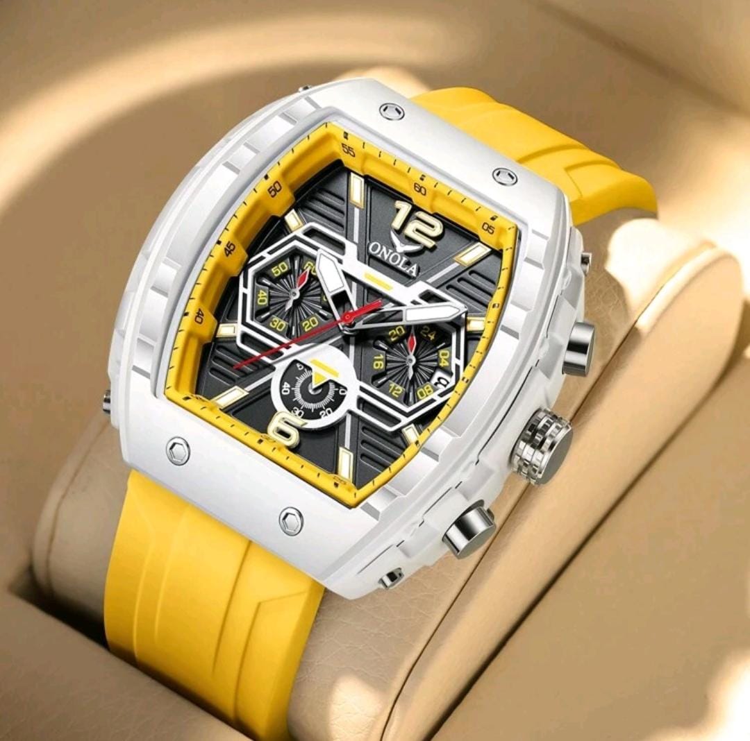 Montre de sport pour hommes, bracelet en silicone étanche