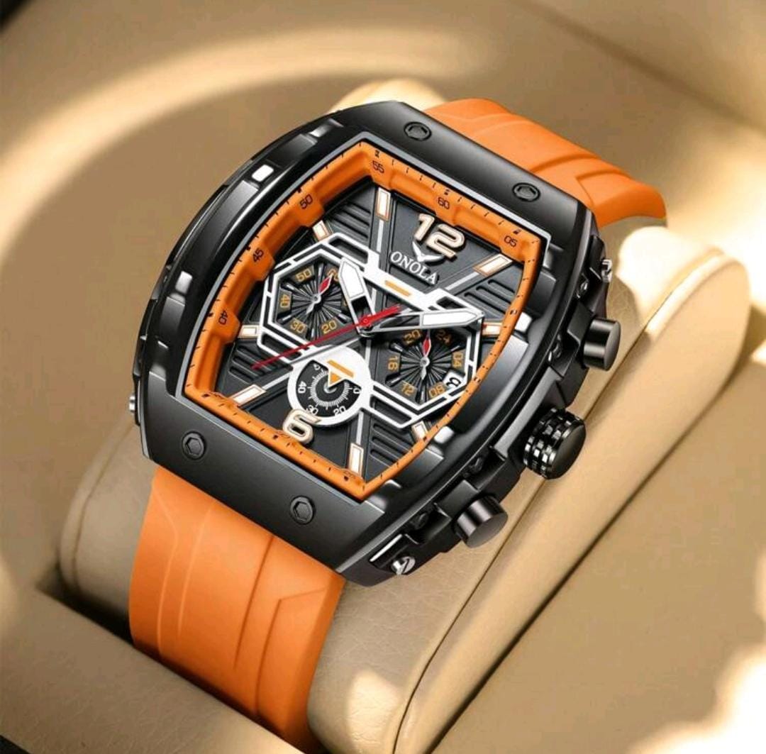 Montre de sport pour hommes, bracelet en silicone étanche