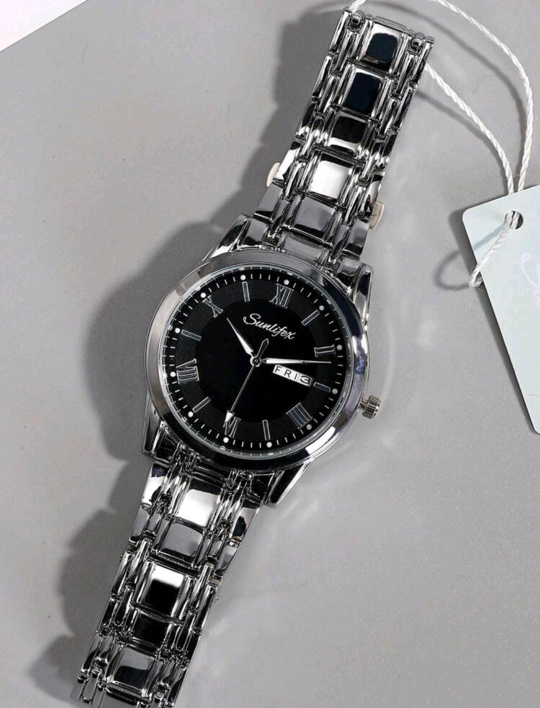 SUNLIFEX Montre bracelet de luxe haut de gamme pour homme avec double calendrier