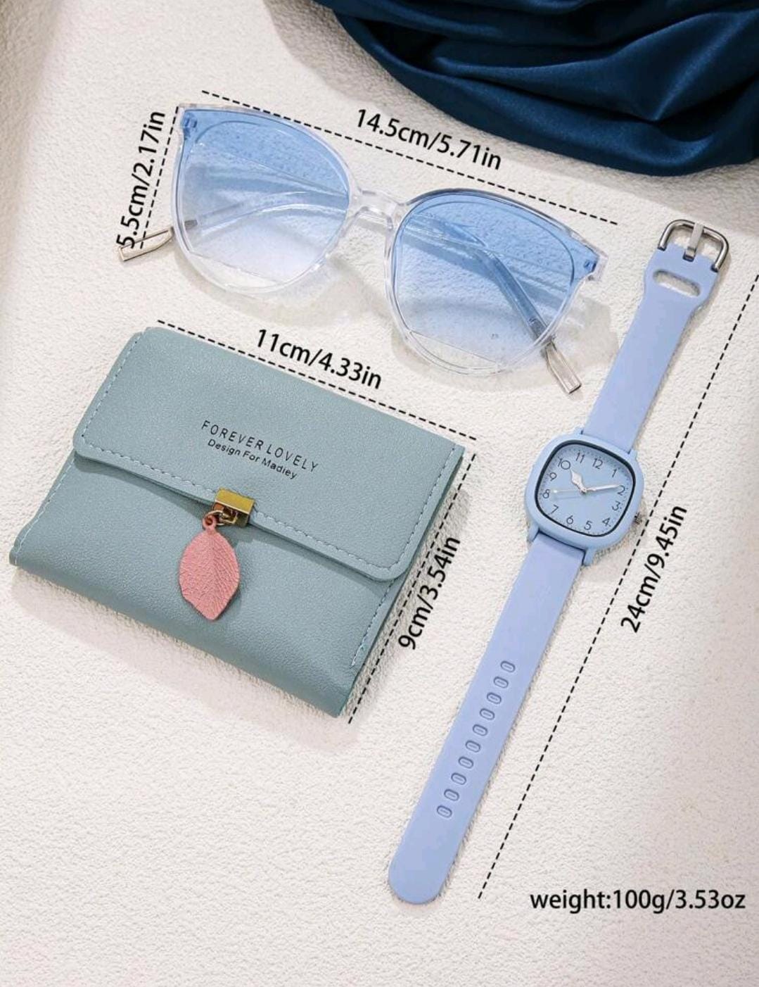 Montre à quartz minimaliste pour femmes + portefeuille tendance, convient pour un usage quotidien