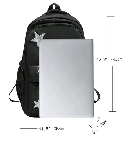 Sac à dos pentagramme grande capacité pour hommes, sac à dos 14 pouces pour ordinateur portable pour étudiants