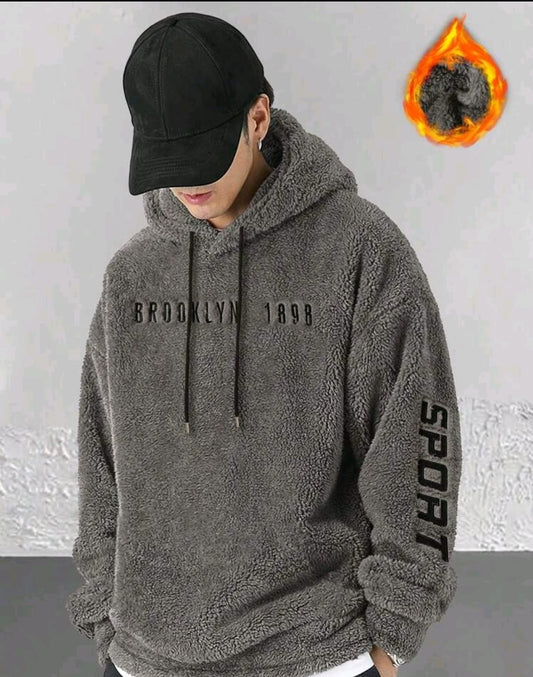 Manfinity Homme Sweat-shirt à capuche avec cordon de serrage