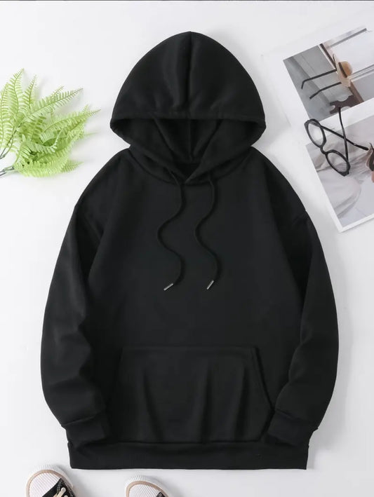 Sweat à capuche tendance pour femme, pull noir en tricot avec imprimé anime, sweat à capuche